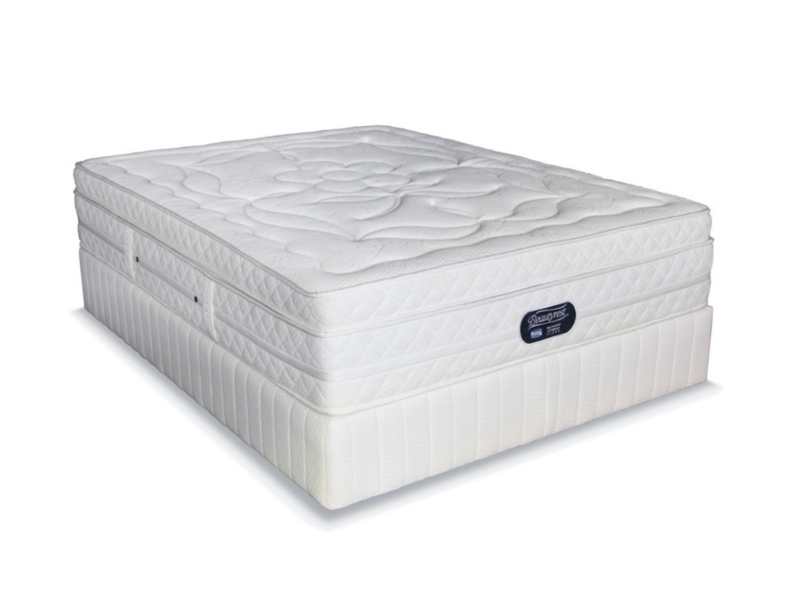 Simmons Beautyrest - Crescendo Hybrid Plush - Queen Extra Length Bed Set