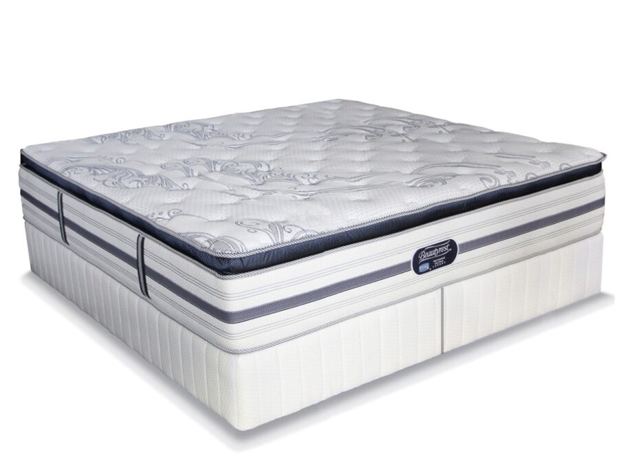 Simmons Beautyrest - Recharge Ultra - Luxury Pillow Top - King Bed Set - Extra Length